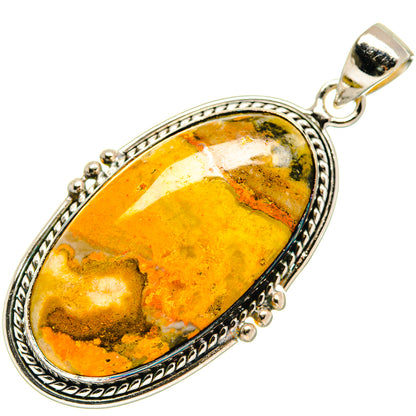 Bumble Bee Jasper Pendants handcrafted by Ana Silver Co - PD21621