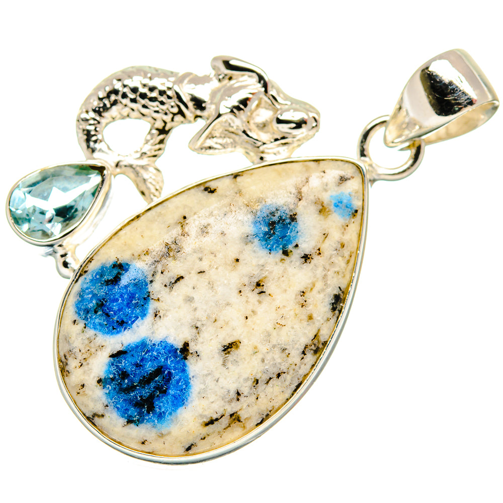 K2 Blue Azurite Pendants handcrafted by Ana Silver Co - PD21628 - Photo 2