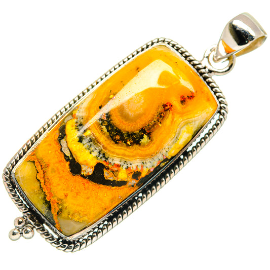 Bumble Bee Jasper Pendants handcrafted by Ana Silver Co - PD21637