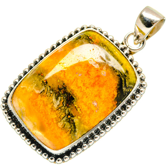 Bumble Bee Jasper Pendants handcrafted by Ana Silver Co - PD21648