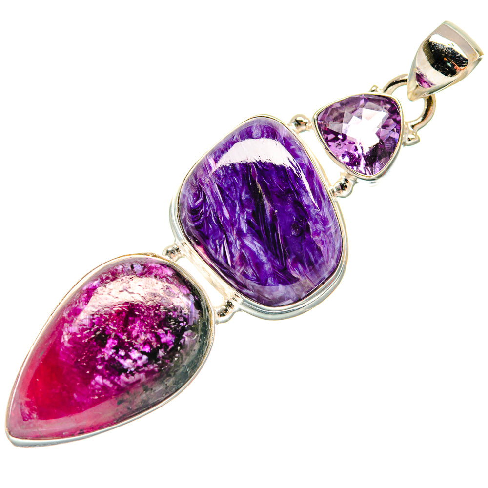 Charoite Pendants handcrafted by Ana Silver Co - PD21654