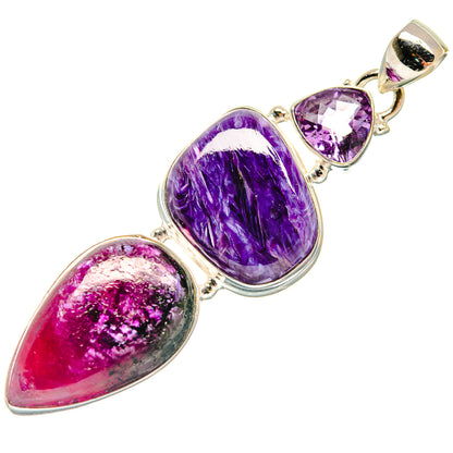 Charoite Pendants handcrafted by Ana Silver Co - PD21654
