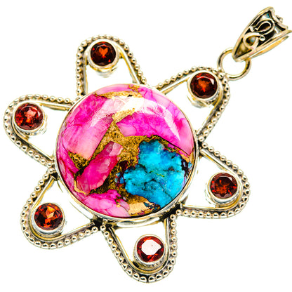 Spiny Oyster Turquoise Pendants handcrafted by Ana Silver Co - PD21655