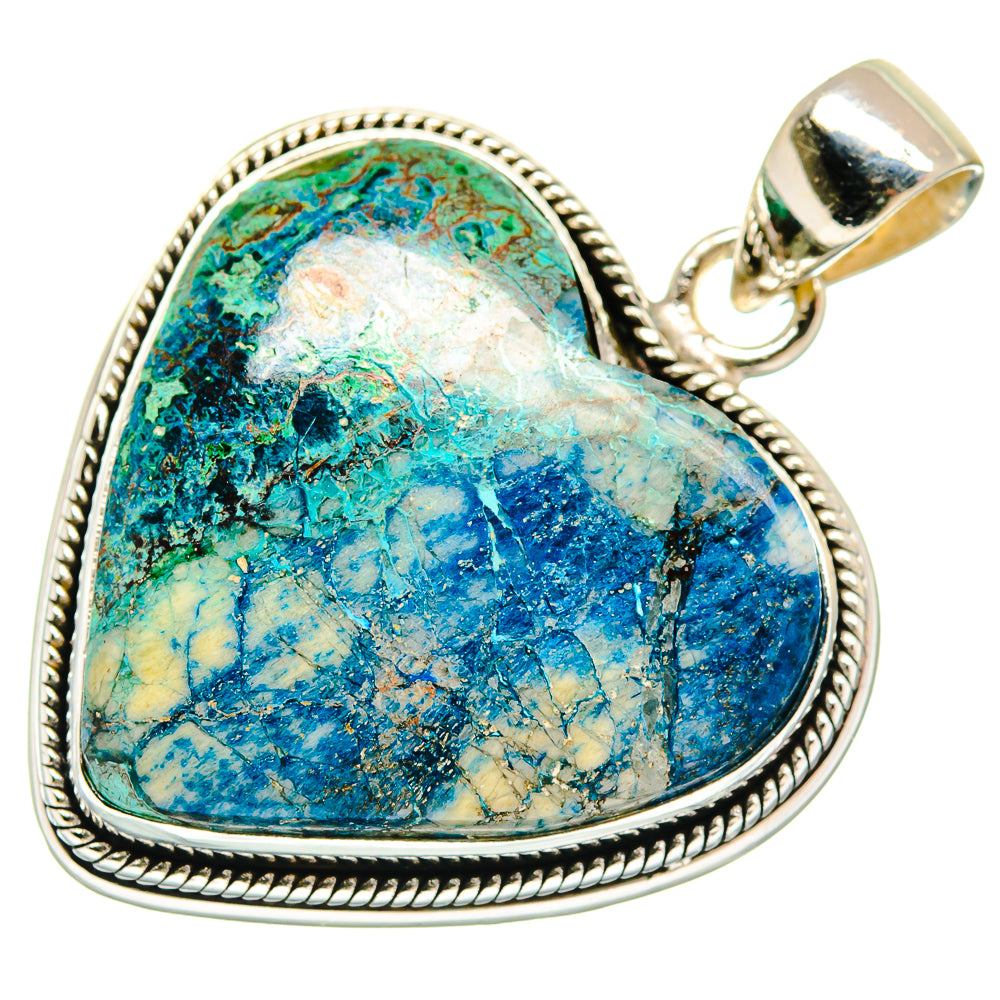 Chrysocolla Pendants handcrafted by Ana Silver Co - PD21665
