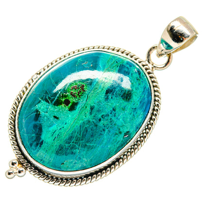Chrysocolla Pendants handcrafted by Ana Silver Co - PD21704