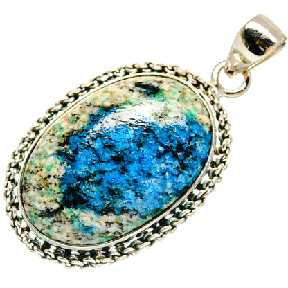 K2 Blue Azurite Pendants handcrafted by Ana Silver Co - PD21706