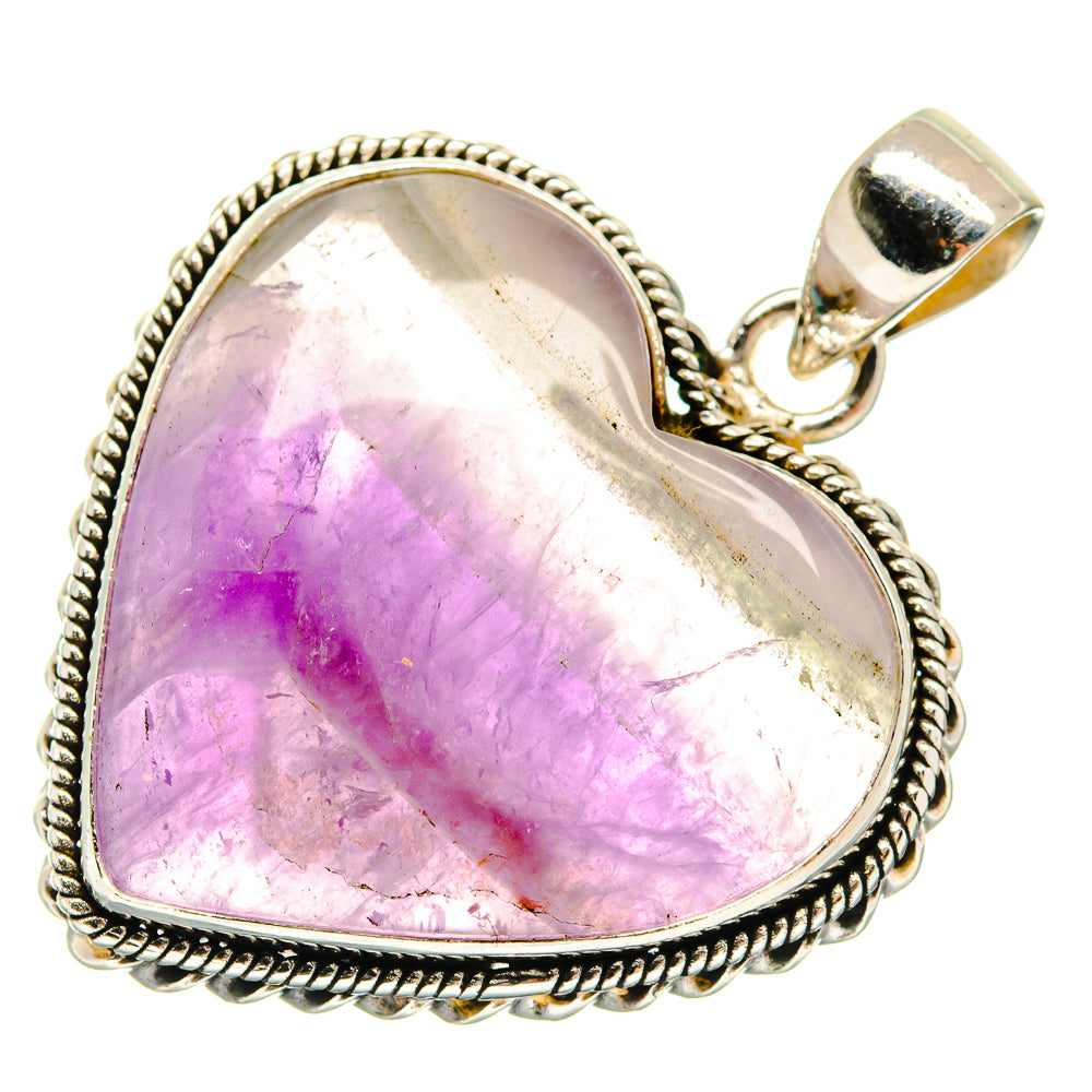 Chevron Amethyst Pendants handcrafted by Ana Silver Co - PD21716 - Photo 2