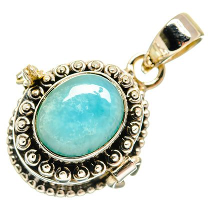 Aquamarine Pendants handcrafted by Ana Silver Co - PD21726 - Photo 2