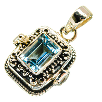 Blue Topaz Pendants handcrafted by Ana Silver Co - PD21732 - Photo 2