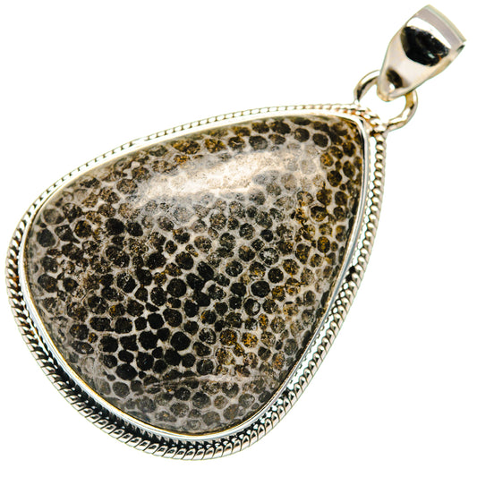 Stingray Coral Pendants handcrafted by Ana Silver Co - PD21743