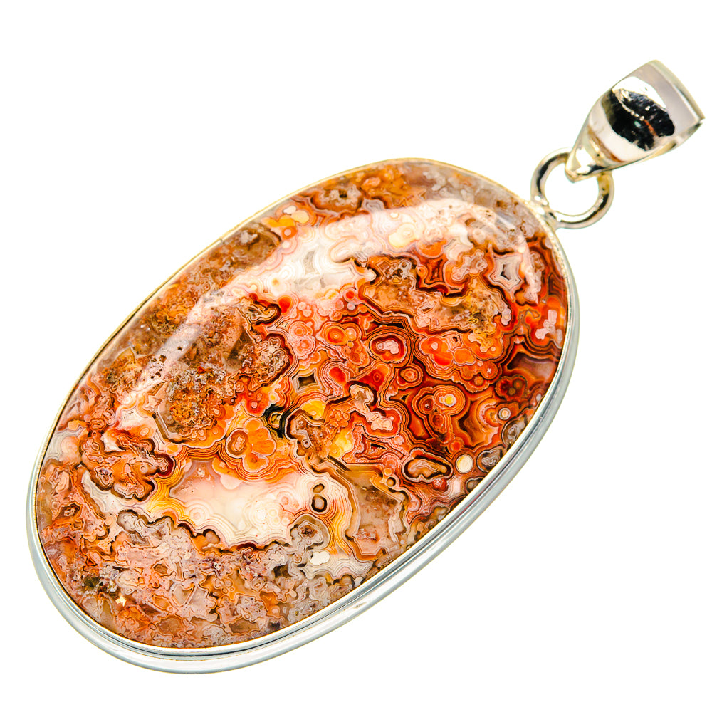 Crazy Lace Agate Pendants handcrafted by Ana Silver Co - PD21747 - Photo 2