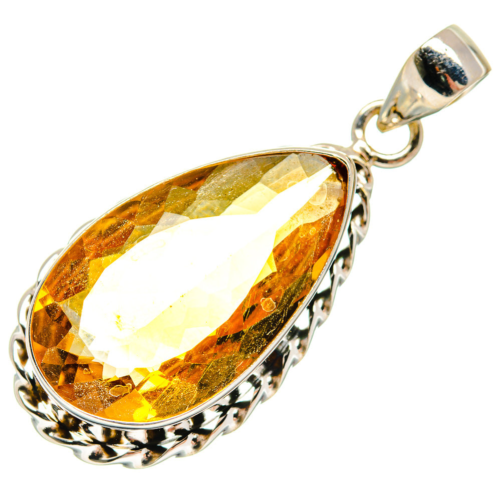 Citrine Pendants handcrafted by Ana Silver Co - PD21811