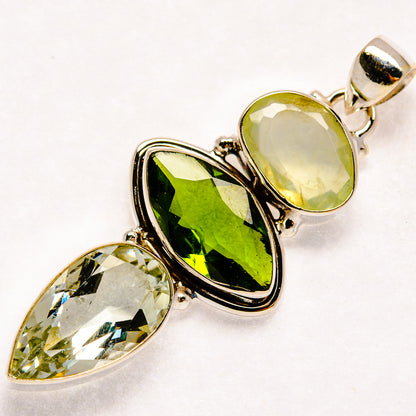 Peridot, Green Amethyst Pendants handcrafted by Ana Silver Co - PD21853