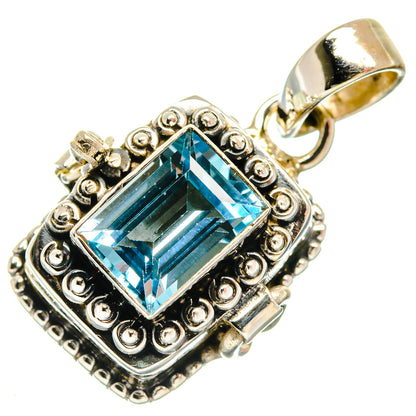 Blue Topaz Pendants handcrafted by Ana Silver Co - PD21863