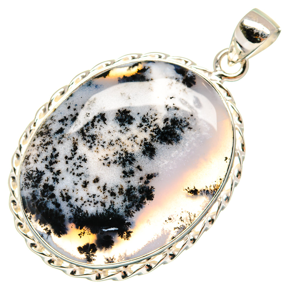 Dendritic Opal Pendants handcrafted by Ana Silver Co - PD21868