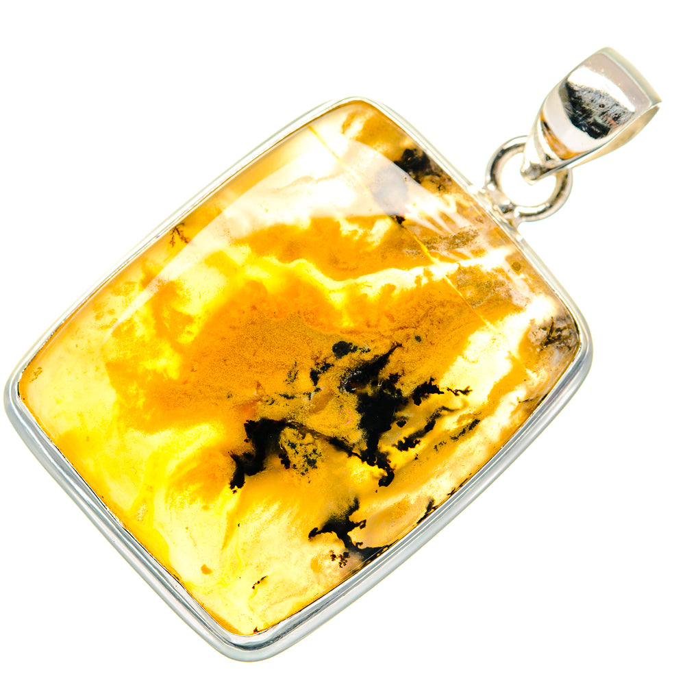 Plume Agate Pendants handcrafted by Ana Silver Co - PD21869 - Photo 2