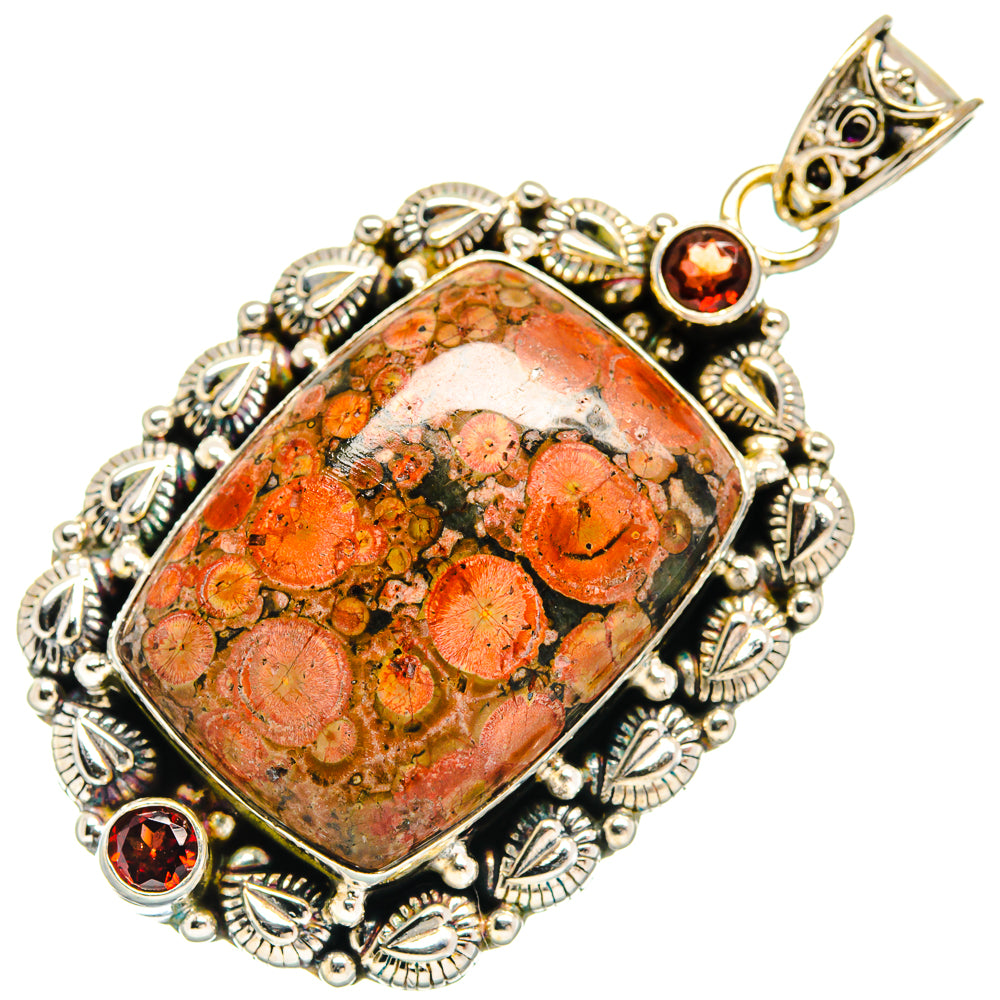 Poppy Jasper Pendants handcrafted by Ana Silver Co - PD21879 - Photo 2