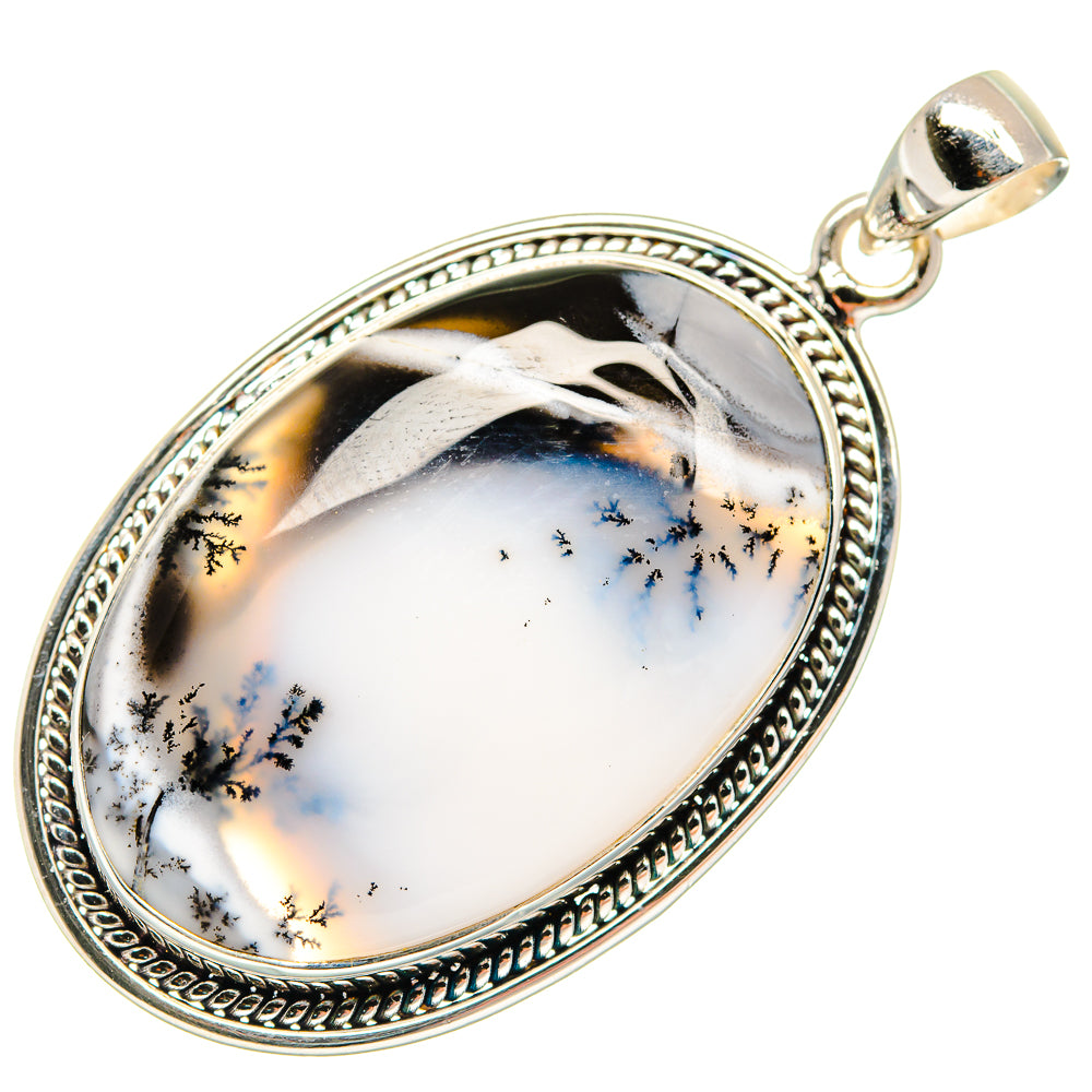 Dendritic Opal Pendants handcrafted by Ana Silver Co - PD21884