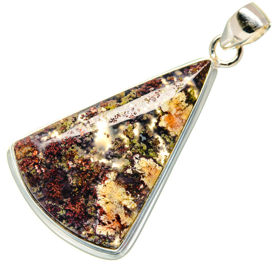 Indonesian Plume Agate Pendants handcrafted by Ana Silver Co - PD21885
