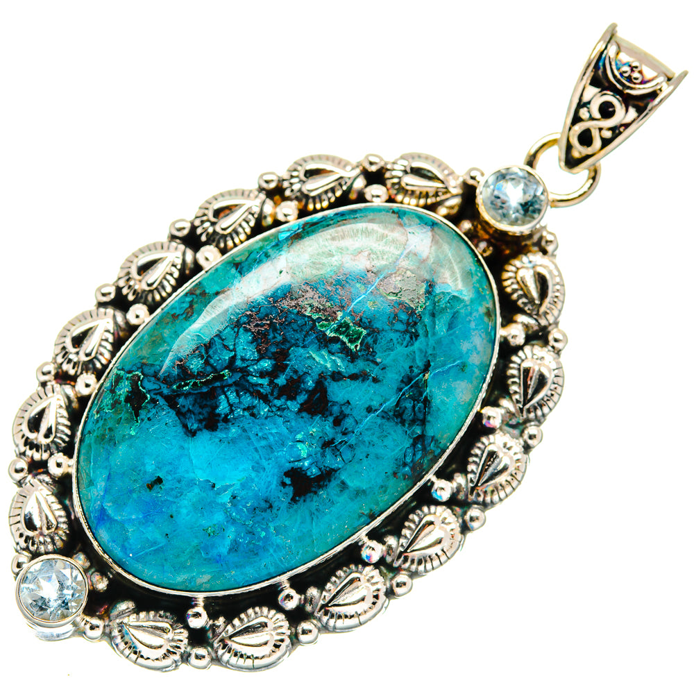 Chrysocolla Pendants handcrafted by Ana Silver Co - PD21892