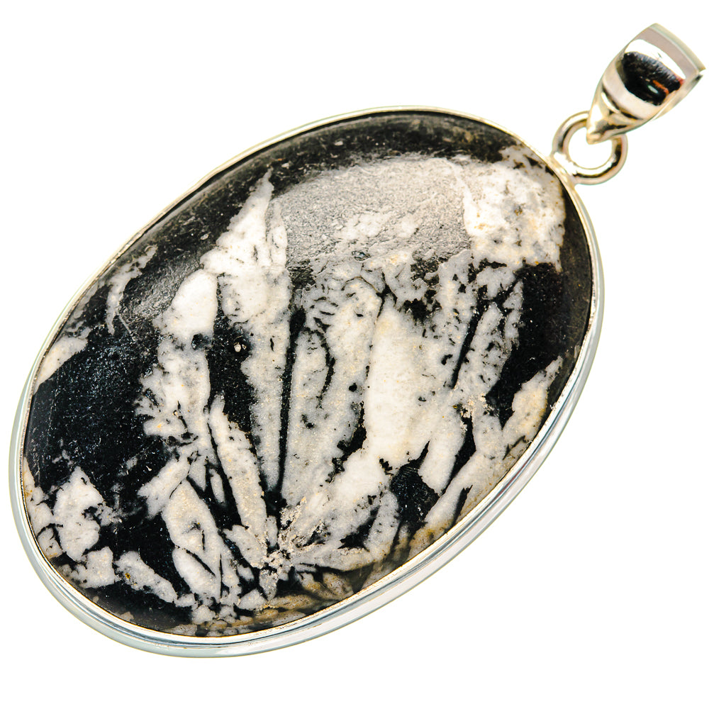 Chrysanthemum Stone Pendants handcrafted by Ana Silver Co - PD21895