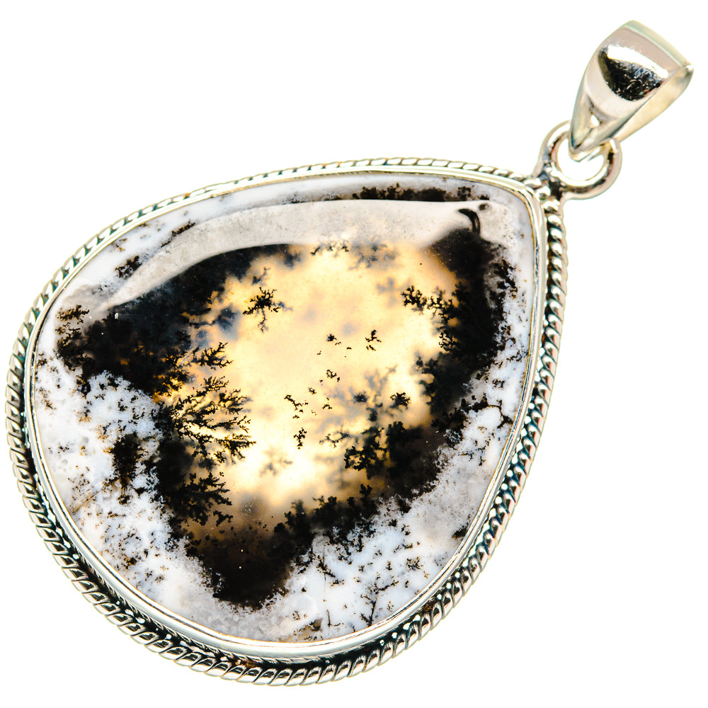Dendritic Opal Pendants handcrafted by Ana Silver Co - PD21897