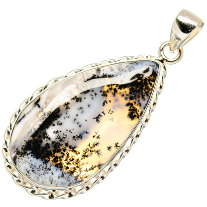 Dendritic Opal Pendants handcrafted by Ana Silver Co - PD21904