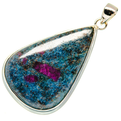 Ruby Fuchsite Pendants handcrafted by Ana Silver Co - PD21905 - Photo 2