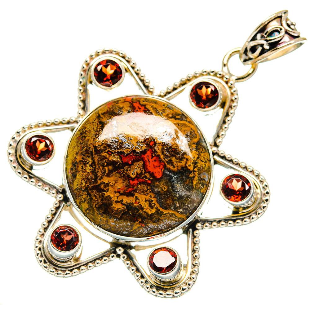 Moroccan Agate Pendants handcrafted by Ana Silver Co - PD21906