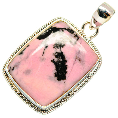 Rhodonite Pendants handcrafted by Ana Silver Co - PD21926