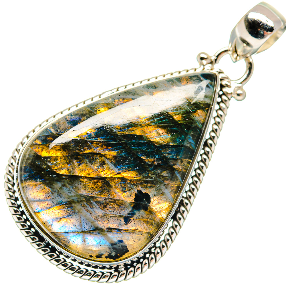Labradorite Pendants handcrafted by Ana Silver Co - PD21939 - Photo 2