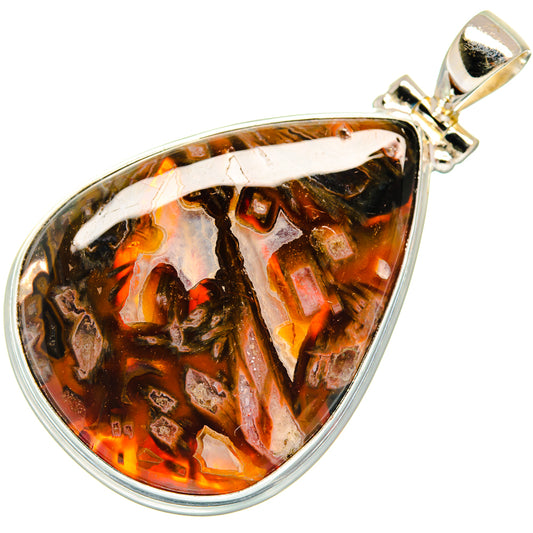 Turkish Tube Agate Pendants handcrafted by Ana Silver Co - PD21951 - Photo 2