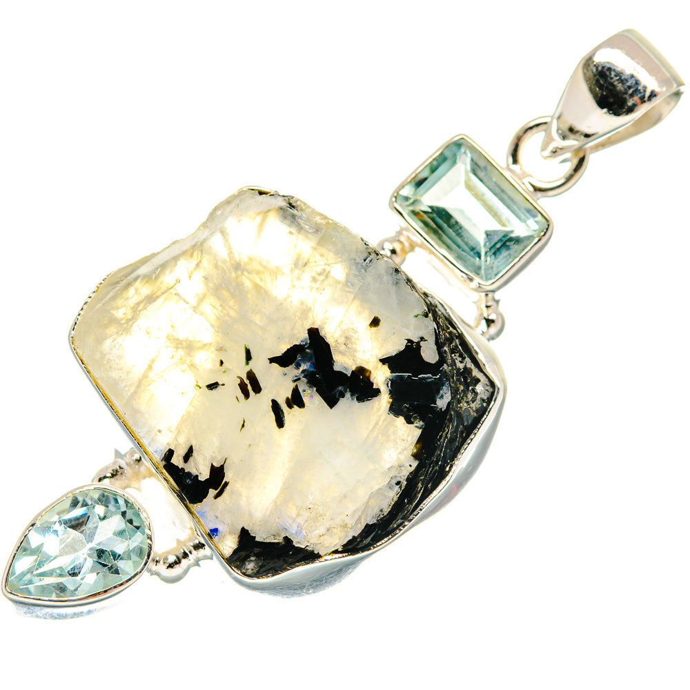 Rainbow Moonstone Pendants handcrafted by Ana Silver Co - PD21952 - Photo 2