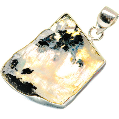 Rainbow Moonstone Pendants handcrafted by Ana Silver Co - PD21965
