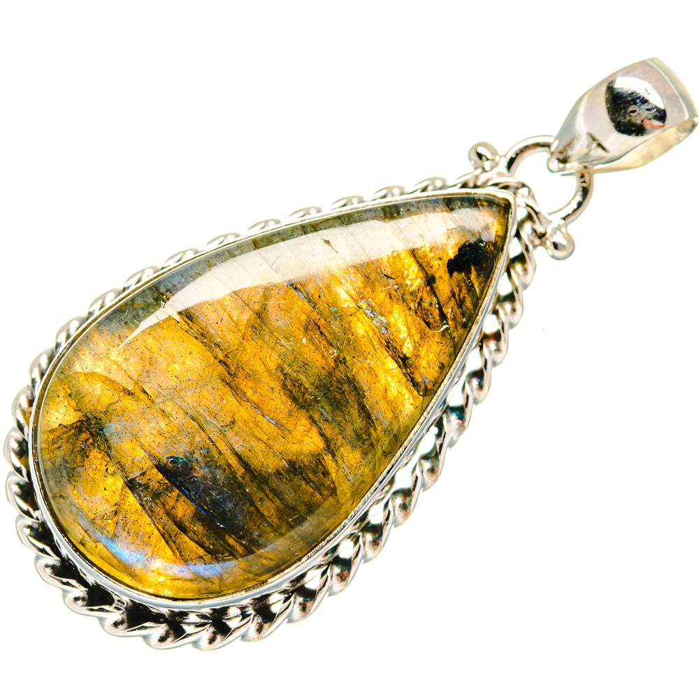 Labradorite Pendants handcrafted by Ana Silver Co - PD21967 - Photo 2