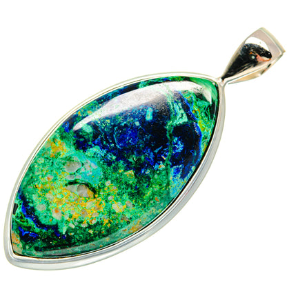 Azurite Malachite Pendants handcrafted by Ana Silver Co - PD21969