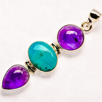 Amazonite Pendants handcrafted by Ana Silver Co - PD21973 - Photo 2