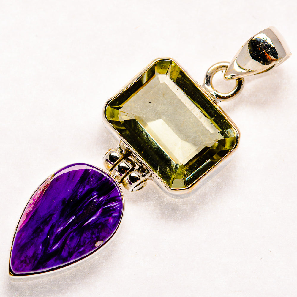 Charoite Pendants handcrafted by Ana Silver Co - PD21975 - Photo 2