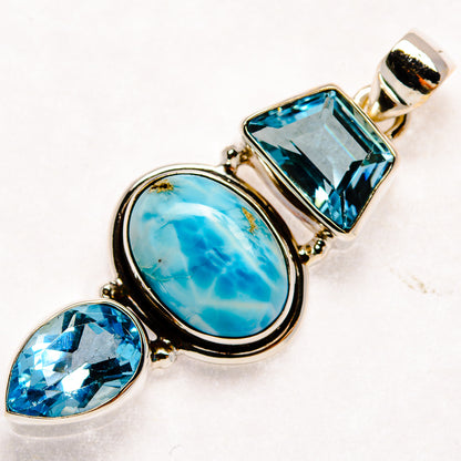 Larimar Pendants handcrafted by Ana Silver Co - PD21983