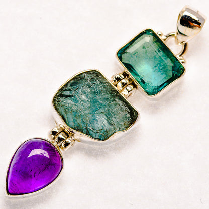 Aquamarine Pendants handcrafted by Ana Silver Co - PD21992 - Photo 2