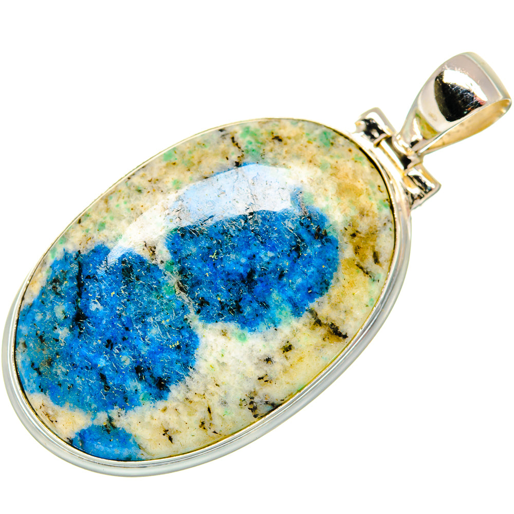 K2 Blue Azurite Pendants handcrafted by Ana Silver Co - PD22005 - Photo 2