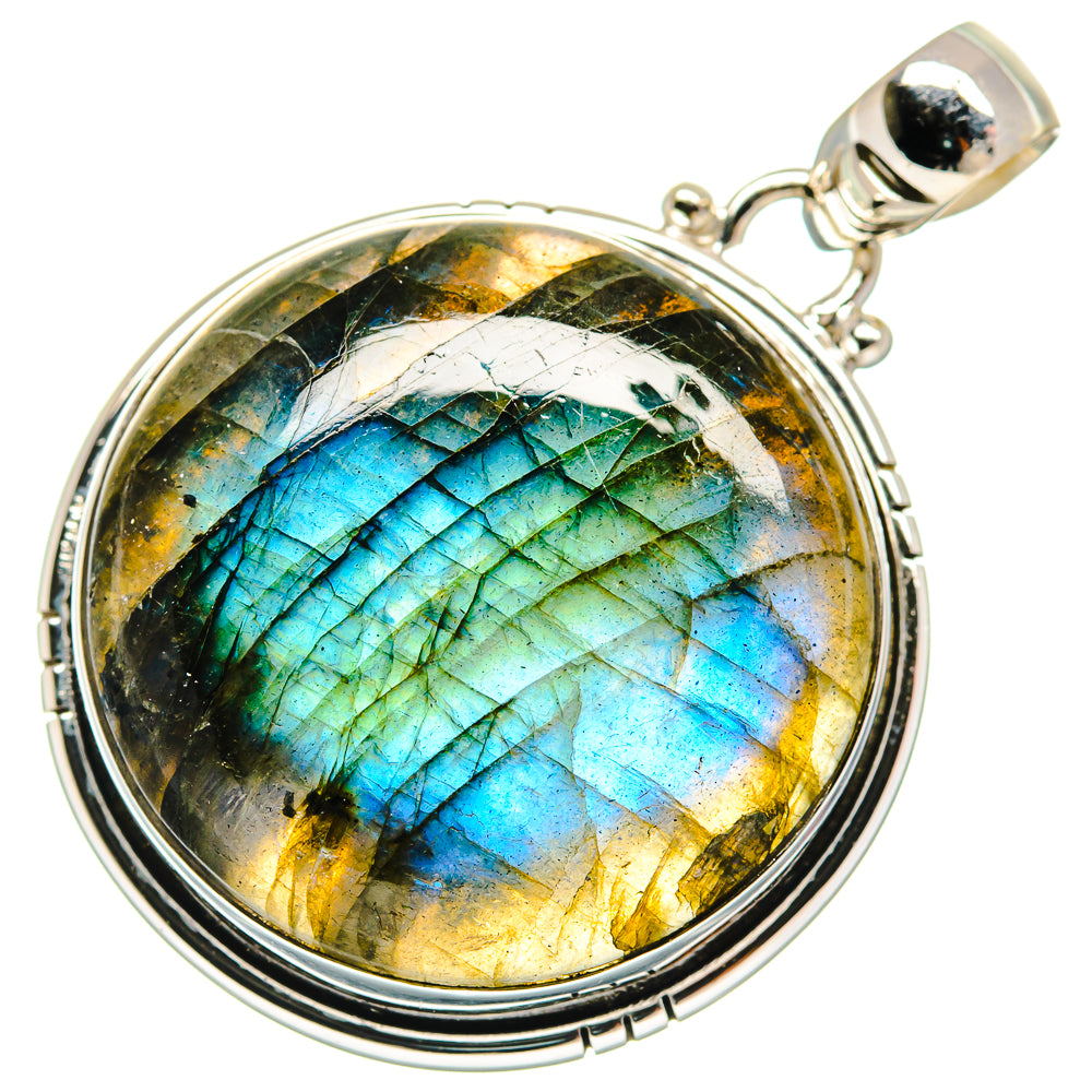 Labradorite Pendants handcrafted by Ana Silver Co - PD22006 - Photo 2