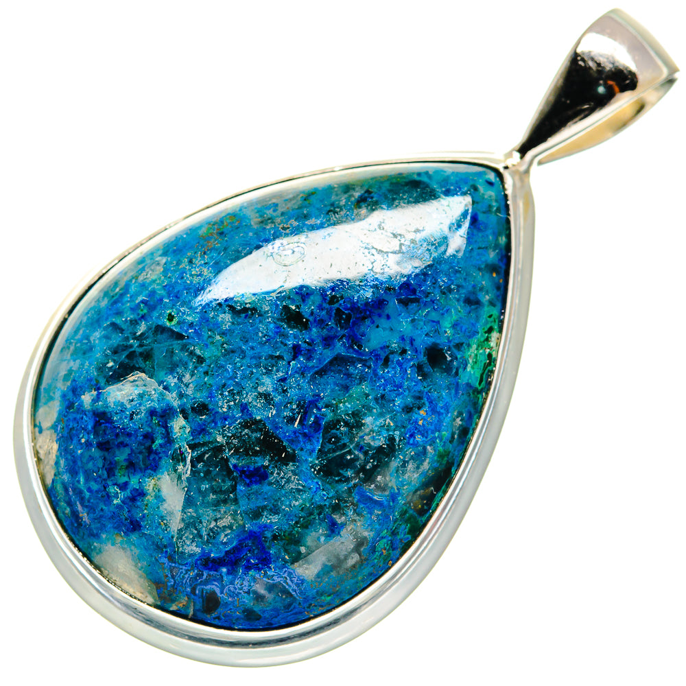 Chrysocolla In Quartz Pendants handcrafted by Ana Silver Co - PD22010