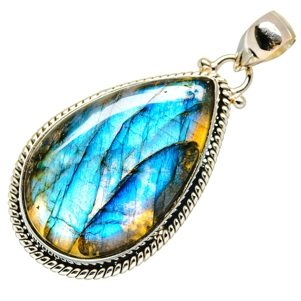 Labradorite Pendants handcrafted by Ana Silver Co - PD22012 - Photo 2