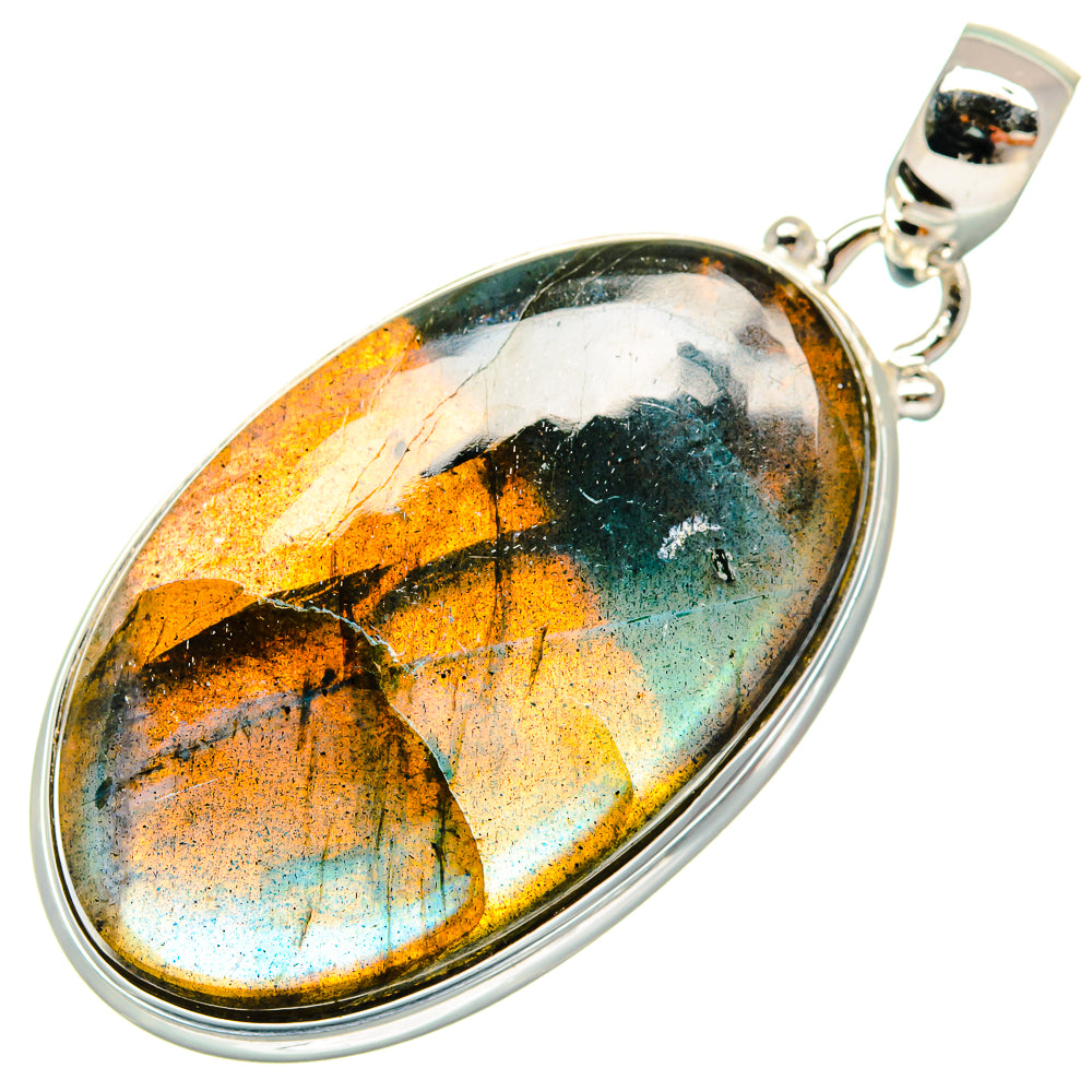 Labradorite Pendants handcrafted by Ana Silver Co - PD22013 - Photo 2
