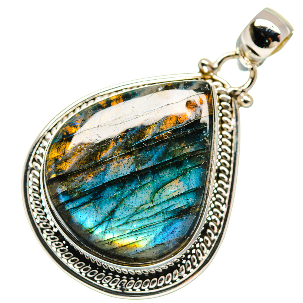 Labradorite Pendants handcrafted by Ana Silver Co - PD22018 - Photo 2