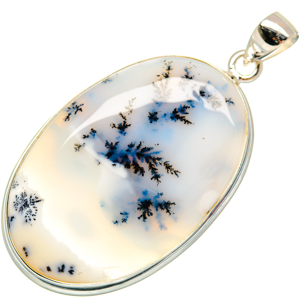 Dendritic Opal Pendants handcrafted by Ana Silver Co - PD22019