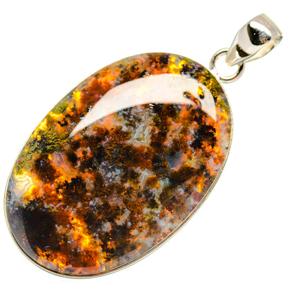 Indonesian Plume Agatge Pendants handcrafted by Ana Silver Co - PD22025 - Photo 2
