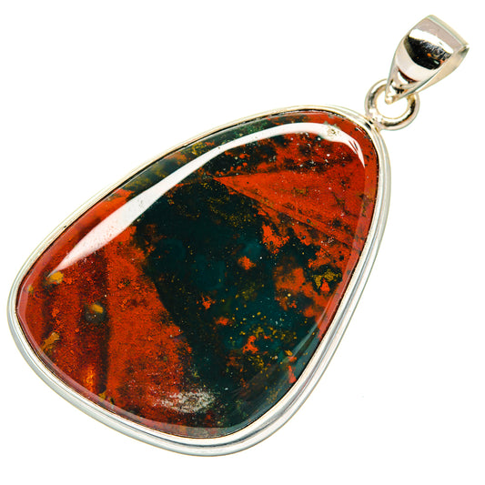 Bloodstone Pendants handcrafted by Ana Silver Co - PD22037