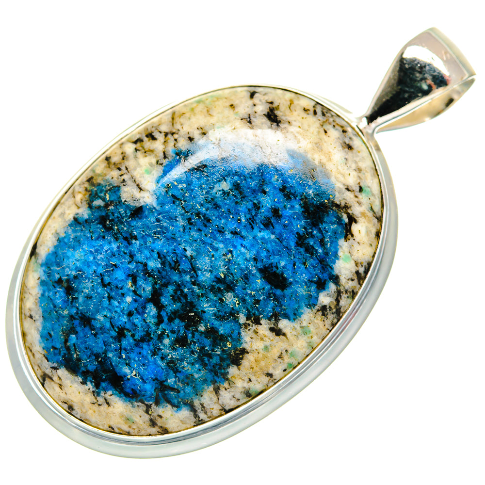 K2 Blue Azurite Pendants handcrafted by Ana Silver Co - PD22064